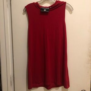 killstar short red hooded dress.
